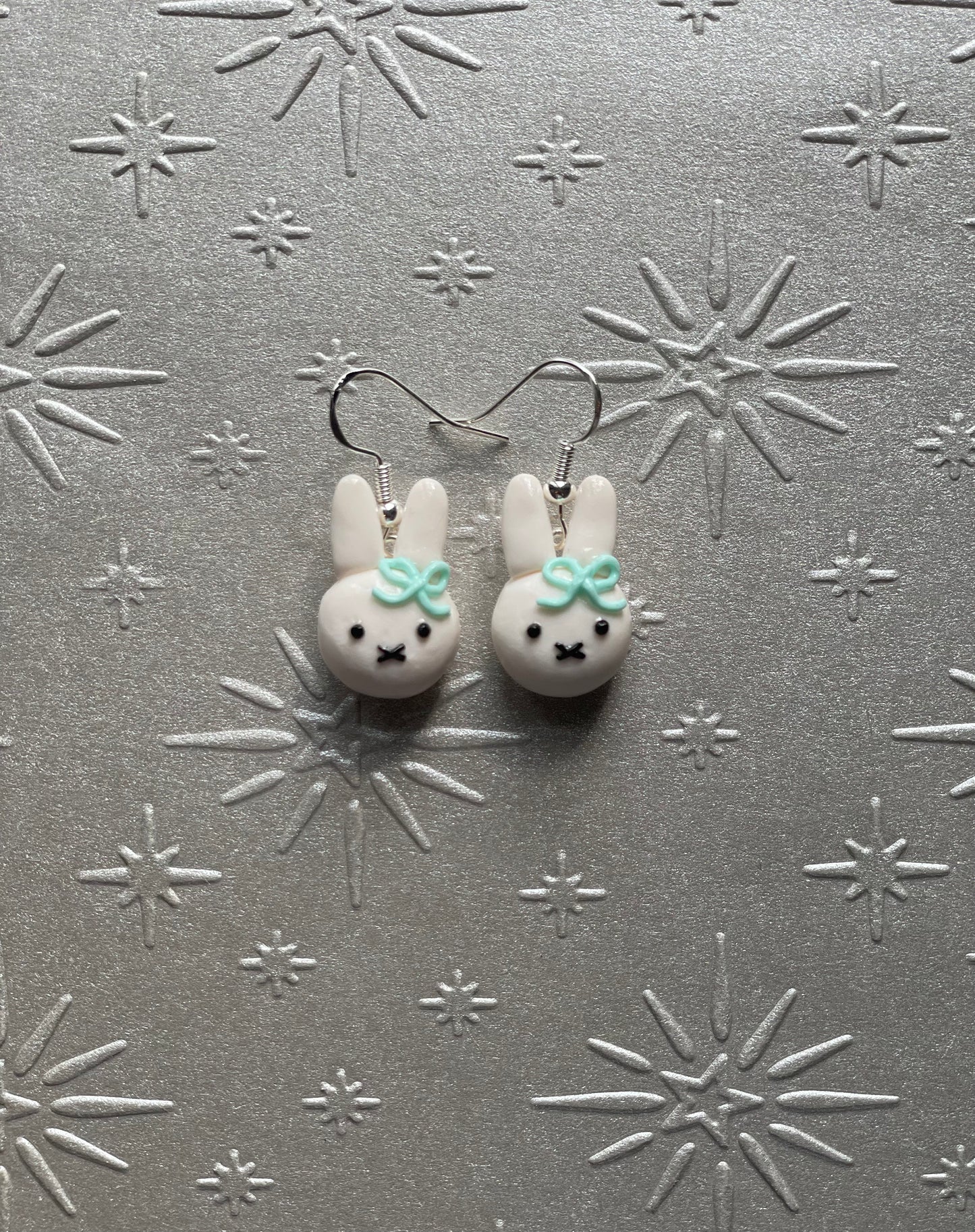 Miffy Bow Earrings | Clip Ons Available