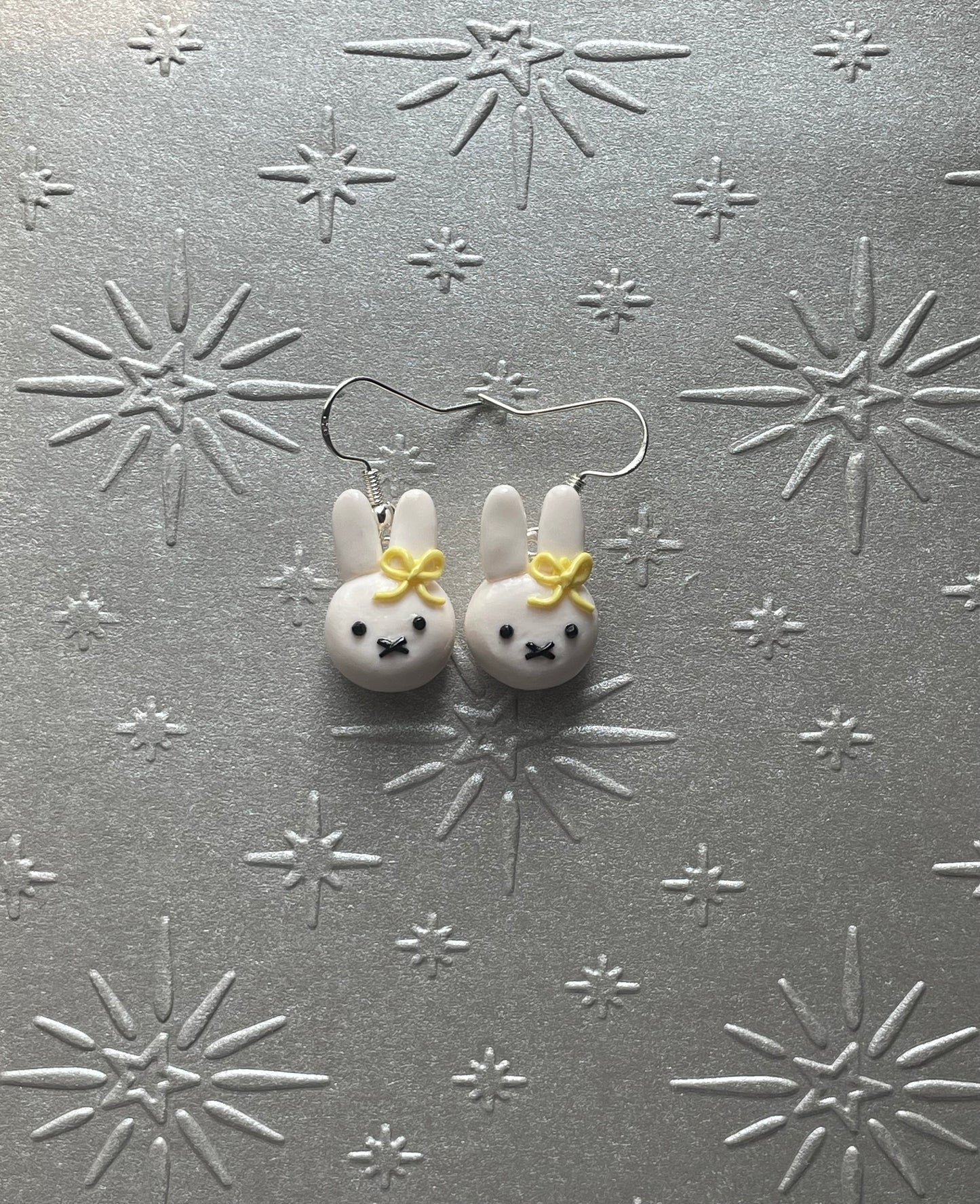 Miffy Bow Earrings | Clip Ons Available