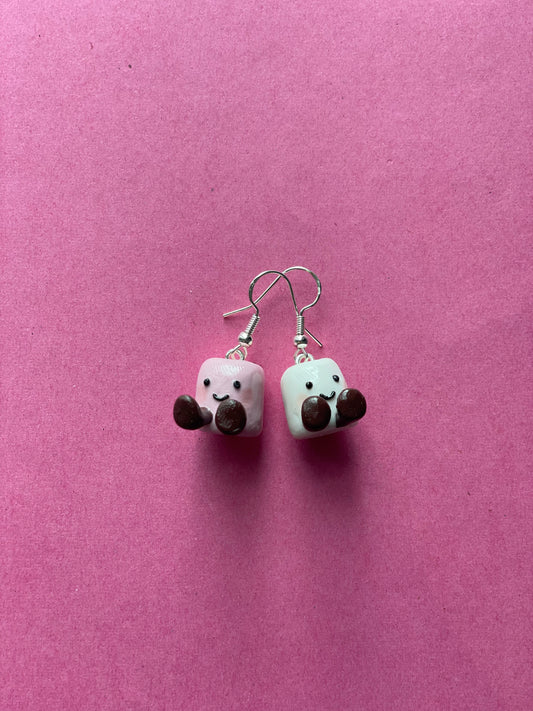 Jelly Inspired Marshmallow Earrings | Clip Ons Available