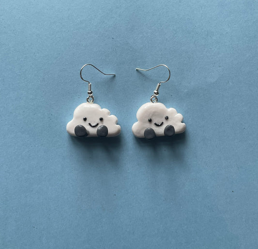Jelly Inspired Cloud Earrings | Clip Ons Available