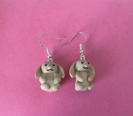 Jelly Inspired Bunny Earrings | Clip Ons Available