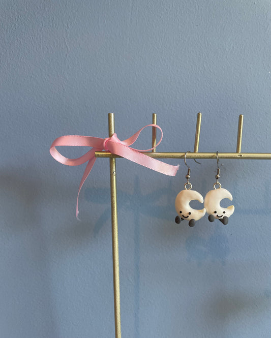 Jellycat Inspired Amusesables Moon Earrings | Clip Ons Available