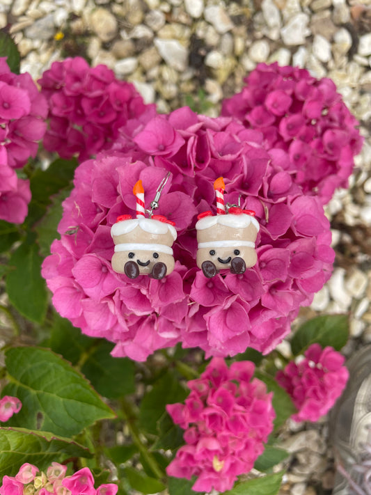 Jellycat Inspired Amuseables Birthday Cake Earrings | Clip Ons Available