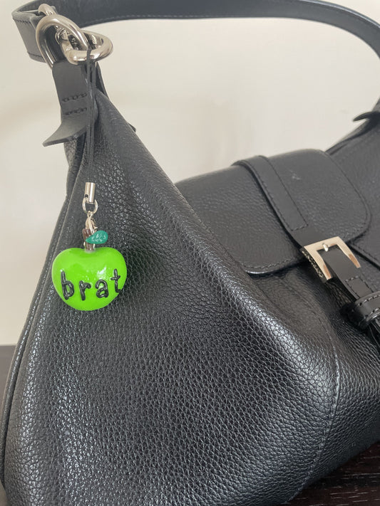 Brat Apple Keyring Charli XCX Inspired