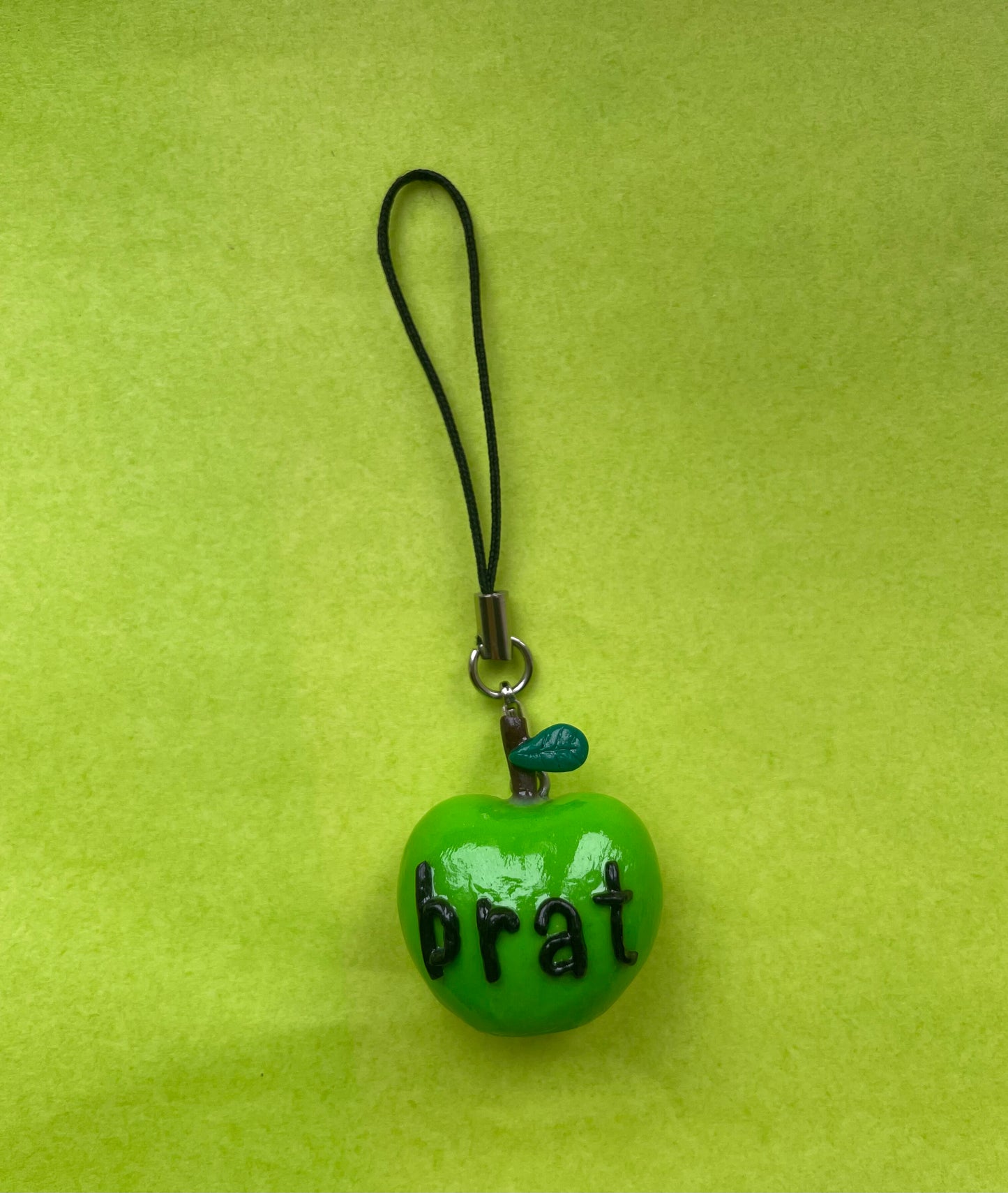 Brat Apple Keyring Charli XCX Inspired