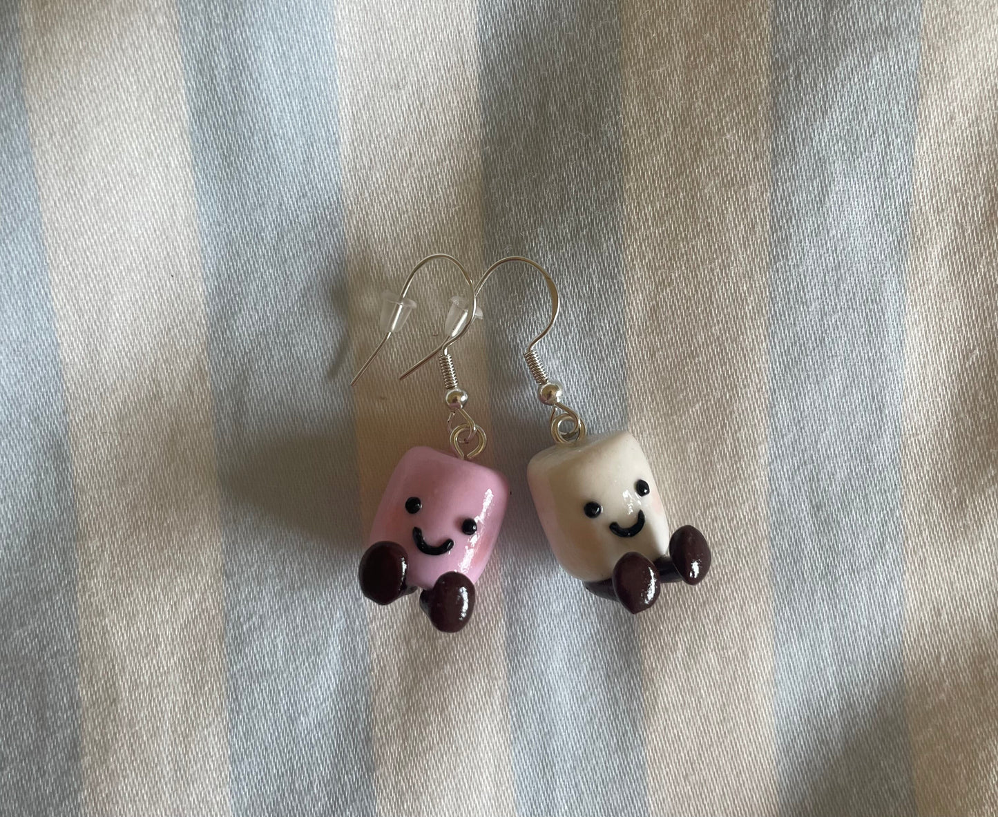 Jellycat Inspired Marshmallow Amuseables Earrings | Clip Ons Available