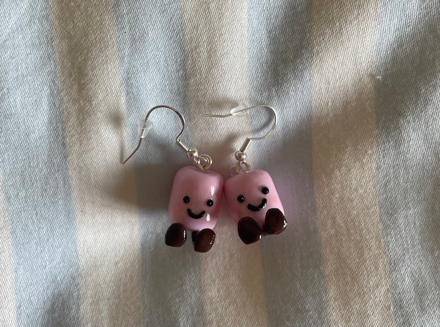 Jellycat Inspired Marshmallow Amuseables Earrings | Clip Ons Available