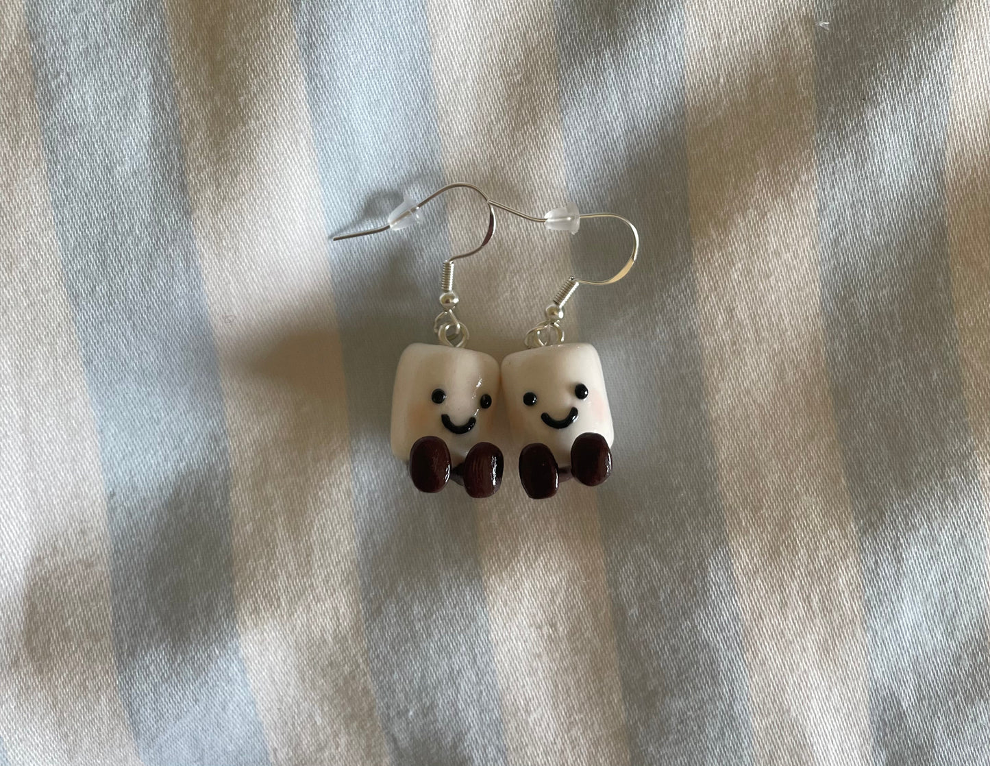 Jellycat Inspired Marshmallow Amuseables Earrings | Clip Ons Available